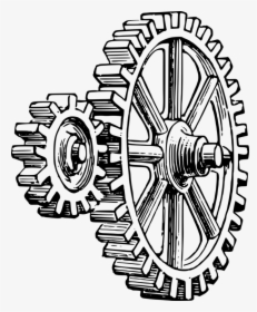 Gear Drawing Zentangles Art Simple Machine - Gears Drawing, HD Png Download, Transparent PNG