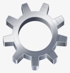 Gears Clipart Transparent - Gear Silver Png, Png Download, Transparent PNG