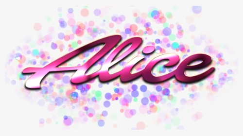 Alice Name Logo Bokeh Png - Olive Name, Transparent Png, Transparent PNG