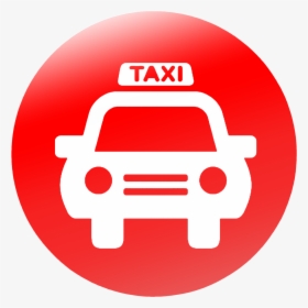 Taxi Circle Icon Png Image - Taxi Icon Png Red, Transparent Png, Transparent PNG