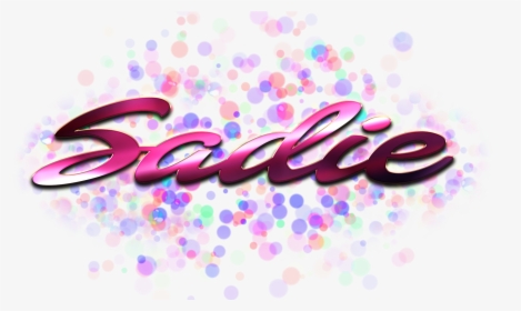 Sadie Name Logo Bokeh Png - Olive Name, Transparent Png, Transparent PNG