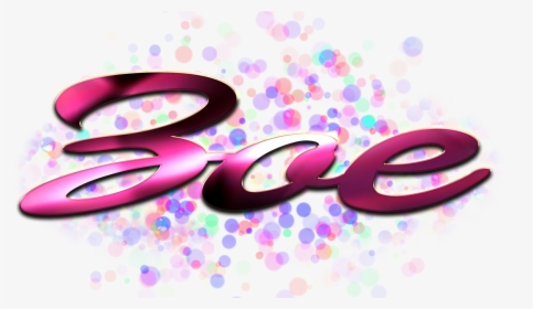 Zoe Name Logo Bokeh Png - Yasin Name, Transparent Png, Transparent PNG