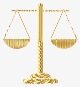 Transparent Scales Gold - Scales Of Justice Transparent, HD Png Download, Transparent PNG