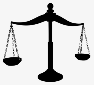Brass Scales Of Justice Silhouette - Justice Scale Clipart, HD Png Download, Transparent PNG