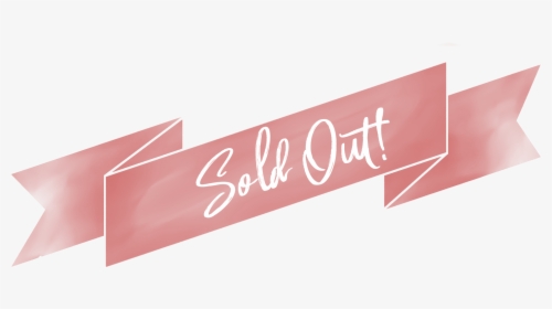Sold Banner Png -sold Out New Banner - Pink Sold Out Png, Transparent Png, Transparent PNG