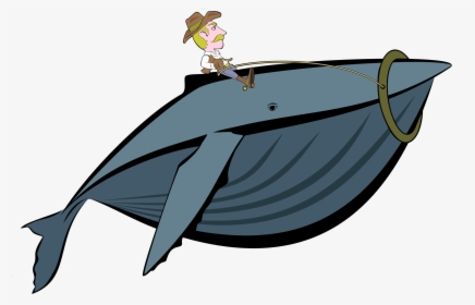 Cowboy Riding Whale Clip Arts - Cowboy Riding A Whale, HD Png Download, Transparent PNG