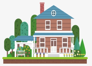 Transparent House Png Image - 2 Story House Clip Art Free, Png Download, Transparent PNG