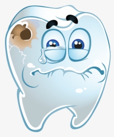 Transparent Teeth Png - Cartoon Tooth And Cavity, Png Download, Transparent PNG