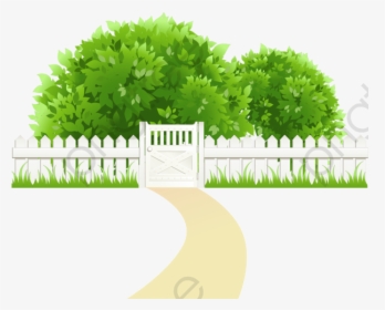 Cartoon Green Backyard Clipart - Cartoon Garden Transparent Background, HD Png Download, Transparent PNG