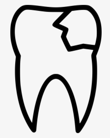 Tooth Teeth Chipped Broken - Teeth Png Icon, Transparent Png, Transparent PNG