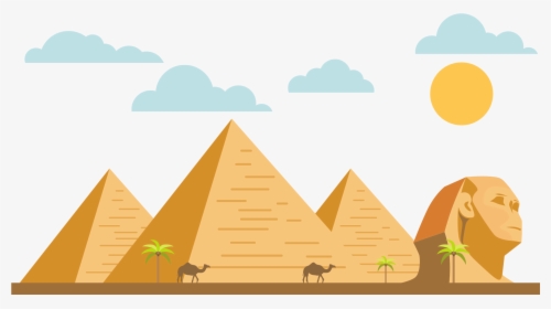 Natural - Pyramids Of Giza Cartoon, HD Png Download, Transparent PNG