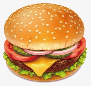 Vector Hamburger Slider - Burger Vector Images Png, Transparent Png, Transparent PNG