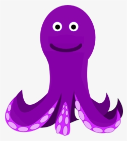 Purple Octopus Svg Clip Arts - Purple Octopus Clipart, HD Png Download, Transparent PNG