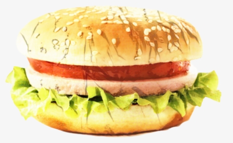 Hamburger Cheeseburger Bun Food Sandwich - Hamburger, HD Png Download, Transparent PNG