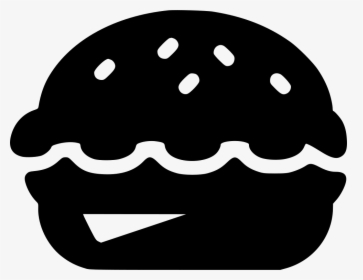 Hamburger - Black Food Vector Png, Transparent Png, Transparent PNG