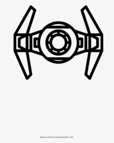 Tie Fighter Coloring Page, HD Png Download, Transparent PNG
