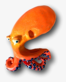 Bold Orange Bernie Octopus Fish With Attitude, HD Png Download, Transparent PNG