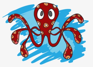 Organism,art,octopus - Octopus, HD Png Download, Transparent PNG