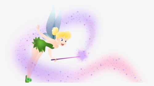 Transparent Dust - Tinkerbell With Fairy Dust, HD Png Download, Transparent PNG