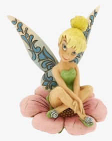 Clipart Tinkerbell Png Best - Tinkerbell Sitting On A Flower, Transparent Png, Transparent PNG