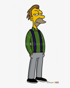 Simpsons Drawing Lenny - Lenny Y Carl Simpson, HD Png Download, Transparent PNG