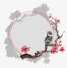 Transparent Vintage Flower Border Clipart - Cherry Blossom Border Free, HD Png Download, Transparent PNG