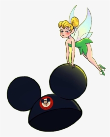 Tinkerbell Mickeyears Disney Cute Cartoon Drawing - Cute Tinkerbell Cartoon, HD Png Download, Transparent PNG