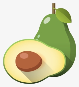 Avocado Illustration Creative Hand Painted Handpainted - Cartoon Pictures Of Avocado, HD Png Download, Transparent PNG