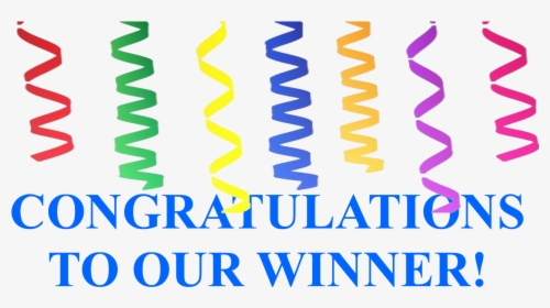Congratulations Winner Png - Congratulations To Our Winner, Transparent Png, Transparent PNG