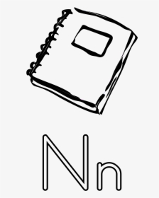 N Is For Notebook Clip Arts - Homework Clipart Black And White, HD Png Download, Transparent PNG