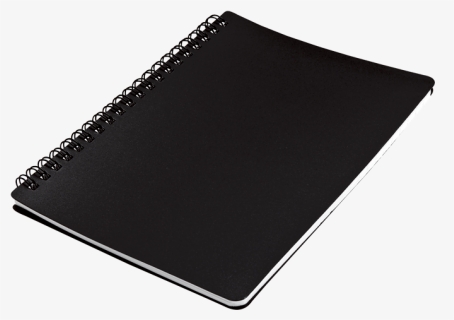 A5 Spiral Notebook With Zip Pouch- 70 Pages - Black Notebook Png Transparant, Transparent Png, Transparent PNG