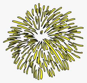 Fireworks, Burst, Style 1, Yellow - Portable Network Graphics, HD Png Download, Transparent PNG