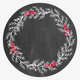 Plain Round Chalkboard Christmas Tag - Circle Tag Chalkboard Png, Transparent Png, Transparent PNG