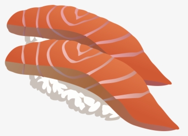 Salmon Sushi Clip Arts - Sushi Transparent Clip Art, HD Png Download, Transparent PNG