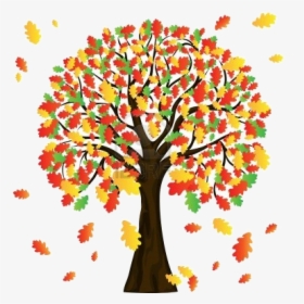 Tree Clipart Fall - Fall Tree Clipart Free, HD Png Download, Transparent PNG