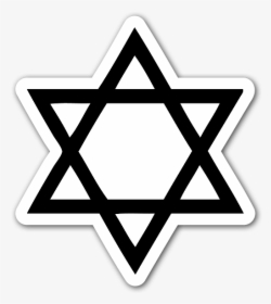 Star Of David Jewish Black - Hexagram Symbol, HD Png Download, Transparent PNG
