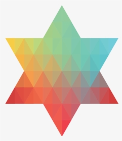 Geometric Jewish Star Of David I - Star Geometric, HD Png Download, Transparent PNG