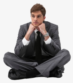 Businessman Thinking Png Clipart - Man Thinking Png, Transparent Png, Transparent PNG