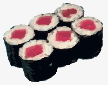 Sushi, Rolls, Rice, Japenese, Raw, Seafood, Oriental - Sushi Clip Art, HD Png Download, Transparent PNG