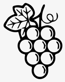 Grapes Black - Black And White Grapes, HD Png Download, Transparent PNG