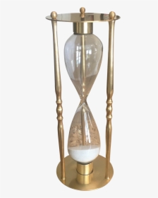 Black Sand Hourglass Vintage Mid Century Brass Hourglass - Brass Hourglass, HD Png Download, Transparent PNG