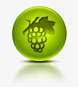 Grapes Icon Png - Green Grape Logo, Transparent Png, Transparent PNG