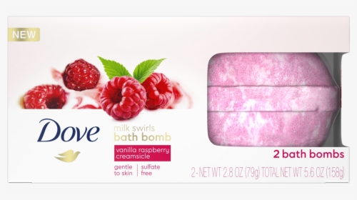 Dove Milk Swirls Bath Bomb Vanilla Raspberry Creamsicle - Dove Bath Bombs, HD Png Download, Transparent PNG
