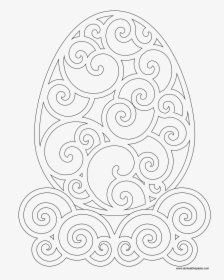 Advanced Coloring Pages Swirls - Wielkanocny Witraż Szablon, HD Png Download, Transparent PNG