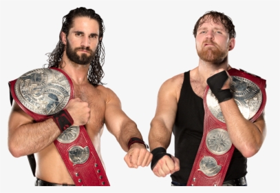 Transparent Tag Team Championship Png - Raw Tag Team Champions Dean Ambrose And Seth Rollins, Png Download, Transparent PNG