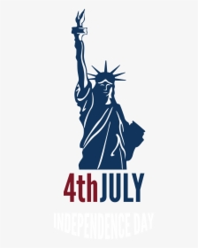 4th July Independence Day With Statue Of Liberty Png - Statue Of Liberty Or Terrorism, Transparent Png, Transparent PNG