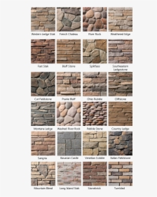 Clip Art Brick Wall Corner - Types Of Stones For Houses, HD Png Download, Transparent PNG