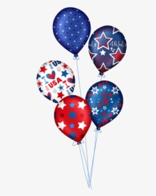 Transparent 4th Of July Clip Art - Happy 4th Of July Balloons, HD Png Download, Transparent PNG
