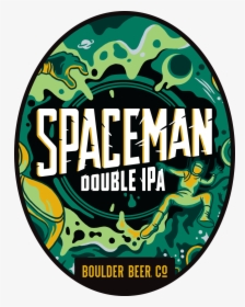 3 Boulder Beer Spaceman Oval - Spaceman Ipa Boulder Brewing, HD Png Download, Transparent PNG