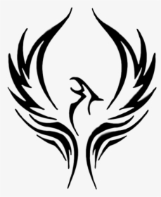 The Phoenix Theory - Phoenix Rising Tattoo Black, HD Png Download, Transparent PNG